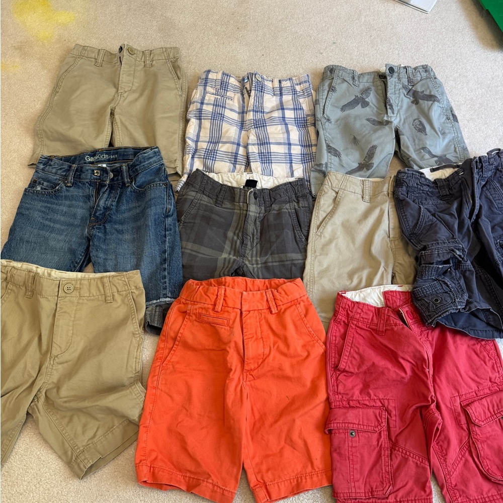 GAP Kids Shorts in Red, Orange, and More. Set of 10. Size S.